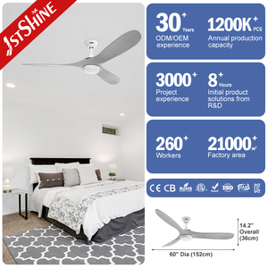 1stshine <span class=keywords><strong>LED</strong></span> ventilateur de plafond contemporain bois OEM couleur silencieux DC moteur ventilateur de plafond avec lumière <span class=keywords><strong>led</strong></span> - Product Image 3