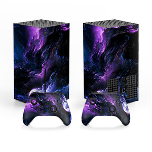 Pegatinas de vinilo para Xbox Series X, cubierta protectora con diseño de estrellas de galaxia para consola y controlador - Product Image 2