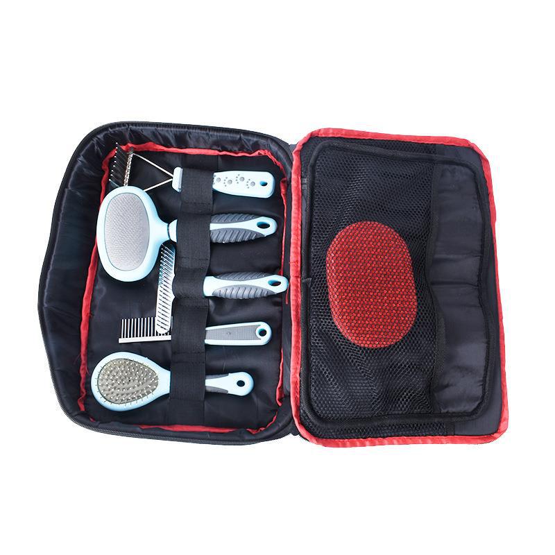 210624XL10 Set Folding Bowl Hair Remover Comb Brush Nail Clippe Product Cat Dog Animal Bathing Tool Pet Cleaning Grooming