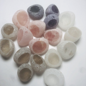 Vente en gros, pierre de mer naturelle, cristal de guérison, quartz, œuf ema, pierre précieuse, artisanat populaire pour la décoration - Product Image 5