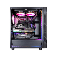 Leory — étui noir pour ordinateur de jeu MSI MAG VAMPIRIC 010, moyenne tour de pc avec ventilateur 1x120mm, synchronisation de lumière mytique