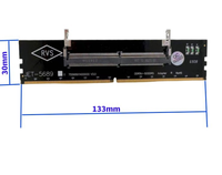 Carte adaptateur de protection pour test de mémoire DDR5 améliorée pour ordinateur portable vers ordinateur de bureau, carte adaptateur UDIMM de 5e génération 1,1 V