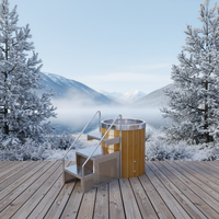 Baignoire à glace en acier inoxydable pour fitness en plein air et récupération sportive, douche froide nettoyante