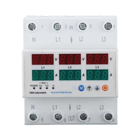 Stabilisateur de tension triphasé intelligent à double affichage auto-réparable Protection contre les surtensions/sous-tensions/surcharges 10kva Pc