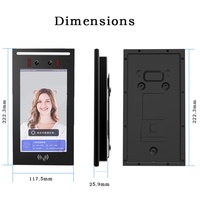 Terminal de Control de Acceso WiFi Tendcent con Android 11, Pantalla de 7 Pulgadas, Reconocimiento de Venas de la Palma, NFC, Tarjeta IC, Alimentación USB, Tarjeta de Memoria, OEM