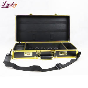 Boîte de rangement pour outils de coupe de cheveux professionnels, coffre en aluminium pour ciseaux de barbier, <span class=keywords><strong>coiffeur</strong></span> <span class=keywords><strong>coiffeur</strong></span>, organiseur de transport pour voyage - Product Image 1