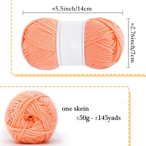 Fil à tricoter et à crocheter texturé haute ténacité, 4 ou 5 brins, 50g, pour pulls, écharpes, bonnets et jouets pour bébés - Vente en gros à prix abordable - Product Image 4