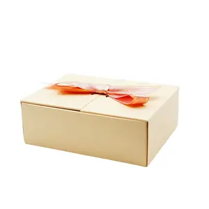 Custom Pink Two-door Paper Box Flower Bouquet Rose Necklace Jewelry Gift Luxury Paper Box with Bow Ribbon