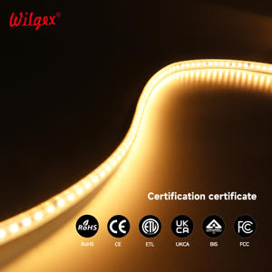 Bande <span class=keywords><strong>LED</strong></span> néon en silicone IP67 220V avec ruban adhésif 3M, installation facile sur verre/carrelage/bois, réutilisable et étanche - Product Image 1