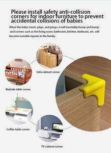 Range Hood Anti-collision <strong>Corner</strong> Anti-collision Silicone Kitchen Furniture <strong>Table</strong> <strong>Protective</strong> Cover Anti-collision <strong>Corner</strong> - Product Image 4