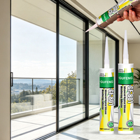 Sellador de Silicona Blanco Transparente 801 para Decoración, Uso General, Directo de Fábrica, Sellador de Silicona para Puertas y Ventanas