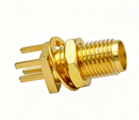 Connecteur RF SMA-KE, connecteur coaxial SMA femelle à soudure sur circuit imprimé, en vente
