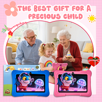 Tablet PC Infantil de 7 Pulgadas, HD Quad Core 1024x600, Aplicaciones Educativas, Juegos de Rompecabezas, 2GB, Wi-Fi, Nueva, Silicona, MTK