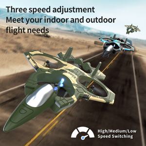 Nouveau SJY-K500 MAX Avion RC en mousse 2,4 GHz avec lumière LED, jouet RC, avion de combat en mousse EPP, quadricoptère télécommandé, jouet avion - Product Image 2