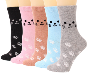 <span class=keywords><strong>Chaussettes</strong></span> <span class=keywords><strong>fantaisie</strong></span> amusantes et mignonnes pour filles et femmes, <span class=keywords><strong>chaussettes</strong></span> en <span class=keywords><strong>laine</strong></span> moelleuses avec motif floral et lettres, calcetines - Product Image 2