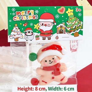 Santa Christmas Gingerbread Man Snowman TPR <b>Squishy</b> Toy Sensory Decompression Toy Pinching Stress Relief Fidget Toy - Product Image 4