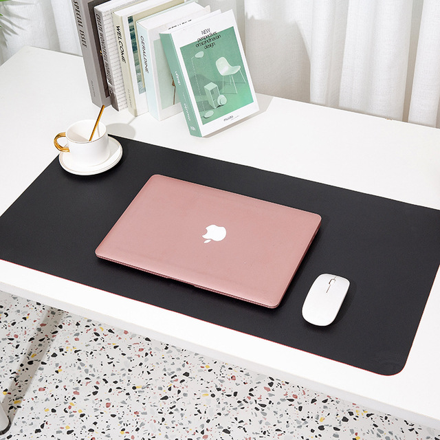 80 X 40 CM Minimalist Waterproof Blank Sublimation Premium Leather Desk Mat for Laptop
