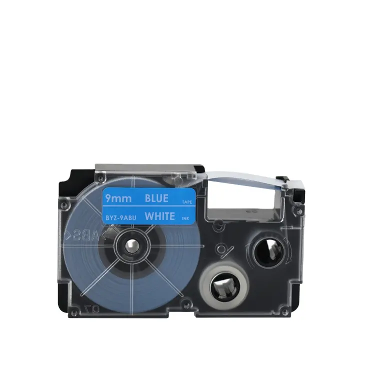 전문 제조 업체 BYZ-9ABU XR-9ABU 호환 9mm 화이트 블루 EZ 라벨 프린터