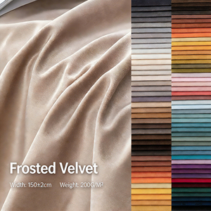 Kain Satin Poliester 100% Tebal, Bertekstur Embun/Dutch/<span class=keywords><strong>Velvet</strong></span> - Berat Sedang untuk Sofa, Latar Belakang Pernikahan, Mainan |   Grosir - Product Image 1