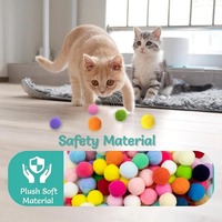 Jouets interactifs pour chatons : Jouet d'entraînement créatif avec mini pistolet lanceur et balles en peluche extensibles – Fournitures pour animaux de compagnie