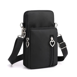 Offre Spéciale étanche fermeture éclair petit grand 2 taille bandoulière portefeuille téléphone portable pochette sac pour femmes téléphone portable sacs à bandoulière - Product Image 1