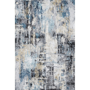 Tapis de salon de style américain, rectangulaire, couleur Paris M, lavable en machine, résistant aux taches, en fibre de polyester - Product Image 2