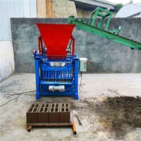 Machinerie de construction pour matériaux de construction, équipement de construction, machine à fabriquer des briques en ciment QMJ4-35B, machine à fabriquer des blocs pour Haïti à vendre
