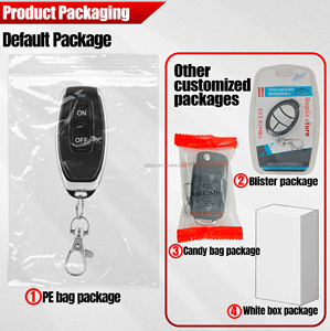 Südamerikas meist verkaufte Zweikanal-433-MHz-HF-Fernbedienung Metall EV1527 Programm Chip Gate LED-Lichts teuerung - Product Image 5