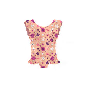 <span class=keywords><strong>Ropa</strong></span> de baño con estampado de flores <span class=keywords><strong>para</strong></span> niñas, bañador con volantes de Color sólido, gran oferta - Product Image 4
