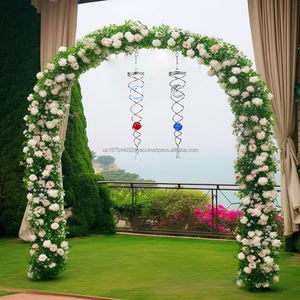 Boule de méditation spirale avec stabilisateur et 2 boules de verre en cristal suspendues pour la décoration intérieure et extérieure de jardin - Product Image 6