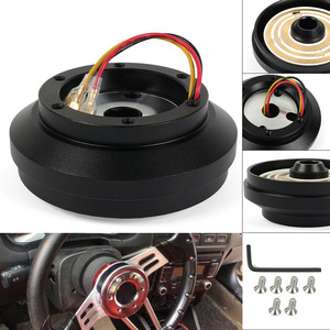 Adaptador de Volante para Ford Mustang, 6 Orificios, Aleación de Aluminio Negro 174H, para Mejora y Reequipamiento - Product Image 3
