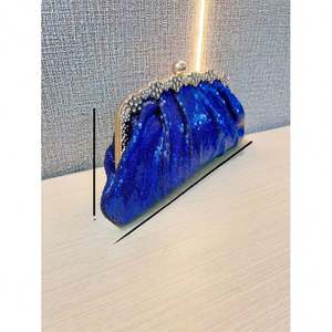 Tas Malam Wanita, Dompet Clutch Berhias Berlian Imitasi untuk Acara Formal/Pernikahan/Koktail/<span class=keywords><strong>Prom</strong></span>/Pesta/Klub, Tas Hobo - Product Image 4