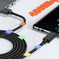 Câble USB 2.0 vers USB C 3A à charge rapide, cordon de données tressé en nylon, cuivre sans oxygène pour téléphone, tablette, ordinateur portable