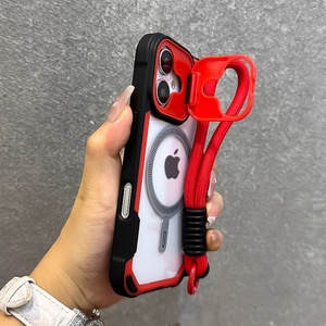 เคสใสพรีเมียมสำหรับ iPhone 16 Pro Max/15 Pro Max/14 พร้อมแม่เหล็กดูดและดีไซน์ป้องกันการตก - Product Image 6