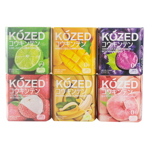 Bonbons gélifiés pelables, 20 saveurs de fruits, halal, sucrés, avec vrais jus, collation pour fêtes, vente en gros, boîte de 80g en forme de boule - Product Image 1