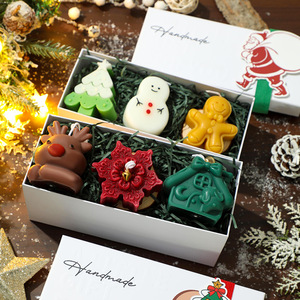 Handmade Creative Christmas Shaped Candle Gift <b>Box</b> Attractive Atmospheric Holiday Gift Set - Product Image 1
