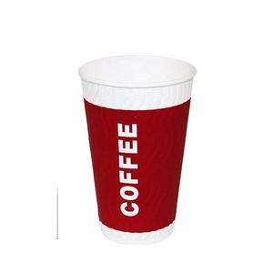 Dọc s-hạt sóng rỗng cốc giấy Cà Phê Trà sữa nóng uống cốc thêm dày Cốc dùng một lần cách nhiệt - Product Image 1