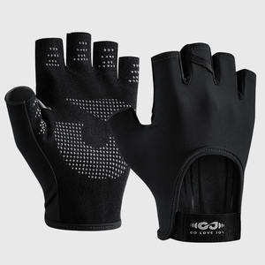 Gants de <span class=keywords><strong>fitness</strong></span> demi-doigts roses personnalisés pour femmes équipement de sport respirant pour musculation haltérophilie cyclisme entraînement salle de sport - Product Image 5