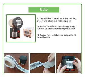 Nhạy cảm cao <span class=keywords><strong>EAS</strong></span> <span class=keywords><strong>8.2</strong></span> MHz dán báo động RF cảm biến chống trộm mã vạch giấy mềm nhãn đáng báo động thẻ 33R - Product Image 6