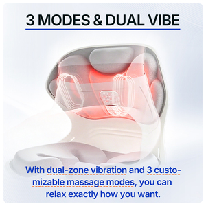 Silla de terapia de luz roja inteligente con temporizador, calefacción para aliviar la fatiga, masaje vibratorio para corrección de postura - Product Image 1