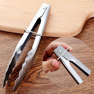 Stainless Steel Food <b>Clips</b> Extra Long Oven Safe For Kitchen Bread Steak Barbecue Baking Tools - Product Image 2