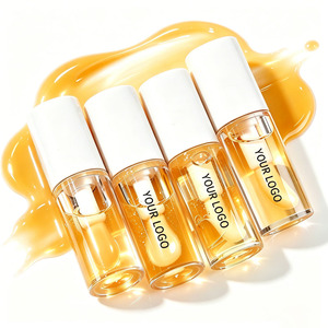 Private Label Honey Moisturizing <b>Lip</b> Oil Clear <b>Lip</b> Gloss With Big Brush Applicator OEM ODM Custom Logo - Product Image 4