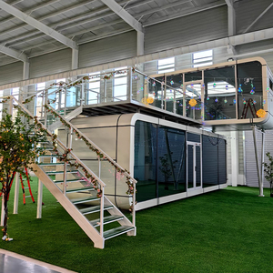 Contenedor de estructura de acero de fácil montaje de 40 pies, edificio de oficinas prefabricado, cabina de Apple para escuela, centro comercial, hotel, casa al aire libre - Product Image 2