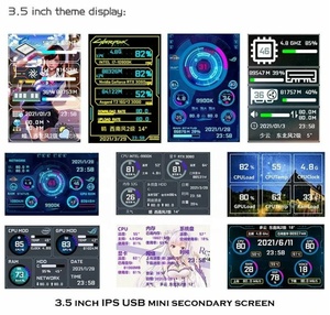 Pantalla secundaria IPS de 3,5 pulgadas, CPU, GPU, RAM, HDD, monitoreo de pantalla USB, <span class=keywords><strong>AIDA64</strong></span> libre para Mini ITX, funda compatible con Raspberry - Product Image 4