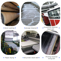 Tissu filtrant en polyester épaissi pour machine de déshydratation pour les applications de déshydratation des boues liquides et de filtre à boue