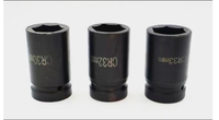 Llave de Impacto Profunda de 6 Puntas, 3/8" x 13mm, Cuadrado Métrico, 30mm, Aleación de Aluminio, Grado Industrial, Enchufe Reversible, OEM Hidráulico