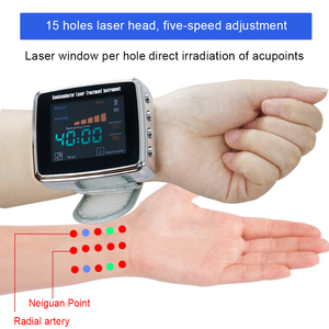 Reloj de pulsera de 15 orificios con luz de onda de 650nm, el más vendido, con línea nasal - Product Image 2