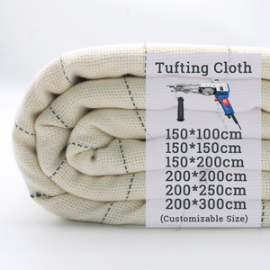 Tissu <span class=keywords><strong>de</strong></span> support primaire en rouleau, polyester, coton, <span class=keywords><strong>toile</strong></span> <span class=keywords><strong>de</strong></span> <span class=keywords><strong>jute</strong></span>, tissu <span class=keywords><strong>de</strong></span> moine, <span class=keywords><strong>tufting</strong></span> avec lignes vertes - Product Image 2