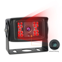 Caméra de recul AHD 1080P de qualité supérieure avec 18 LED IR Vision nocturne 115 °   Caméra de recul pour camionnette, grand angle, étanche IP68, câblée, DC12V