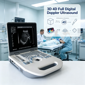 Échographe Doppler numérique 3D 4D complet sur chariot, <span class=keywords><strong>portable</strong></span>, pour usage médical humain, avec scanner intégré pour ordinateur <span class=keywords><strong>portable</strong></span> - Product Image 1